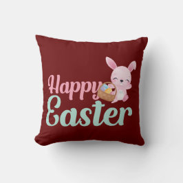 HAPPY EASTER grappige essterbunny egghunt Kussen