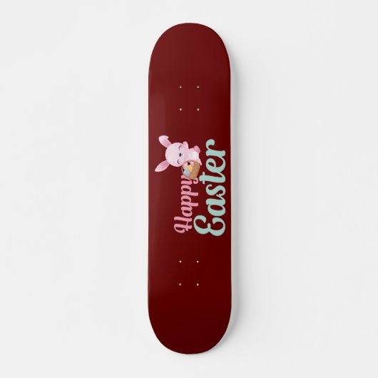 HAPPY EASTER grappige essterbunny egghunt Persoonlijk Skateboard (Voorkant)