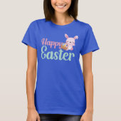 HAPPY EASTER grappige essterbunny egghunt T-shirt (Voorkant)