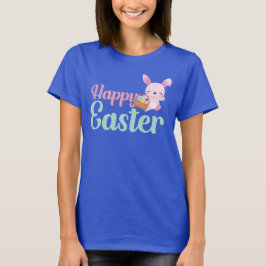 HAPPY EASTER grappige essterbunny egghunt T-shirt