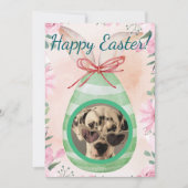 Happy Easter - green egg photo Kaart (Voorkant)