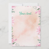 Happy Easter- green egg with photo Invitation Kaart (Achterkant)