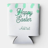 Happy Easter green eggs pastel name date simple  Blikjeskoeler (Voorkant)