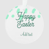 Happy Easter green eggs pastel name date simple  Ornament (voorkant)