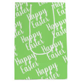  Happy Easter Green Medium Cadeauzakje (Achterkant)