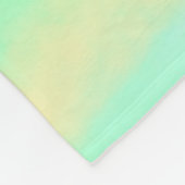 Happy Easter green yellow pastel gray name year  Fleece Deken (Hoek)