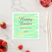 Happy Easter green yellow pastel gray name year  Servet (Insitu)