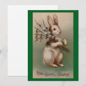 Happy Easter Greeting Card Feestdagenkaart (Voorkant / Achterkant)