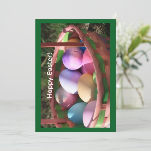 Happy Easter Greeting Card Feestdagenkaart (Staand voorkant)