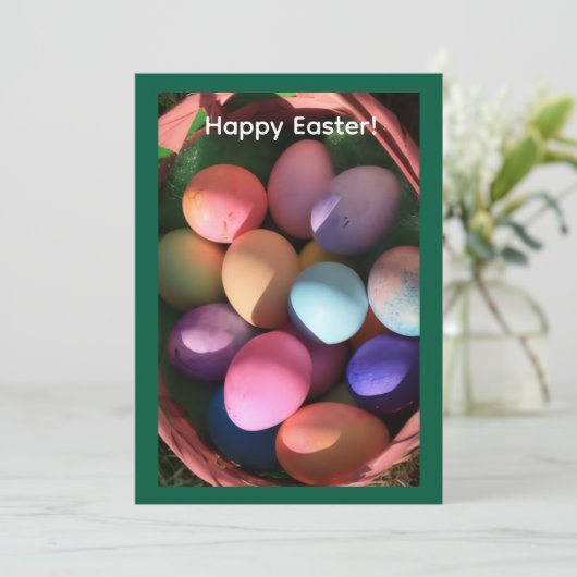 Happy Easter Greeting Card Feestdagenkaart (Staand voorkant)