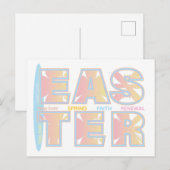 Happy Easter Greeting Card Feestdagenkaart (Voorkant / Achterkant)