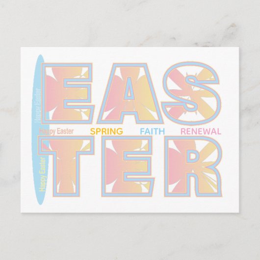 Happy Easter Greeting Card Feestdagenkaart (Voorkant)