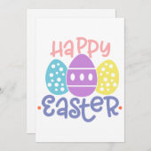 Happy Easter Greeting Card Feestdagenkaart (Voorkant / Achterkant)