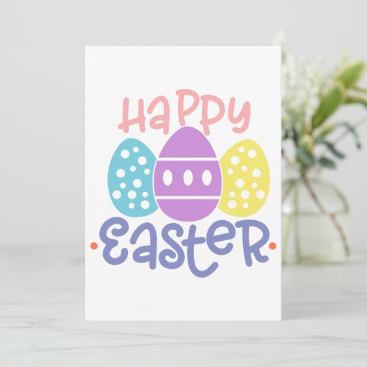 Happy Easter Greeting Card Feestdagenkaart (Staand voorkant)