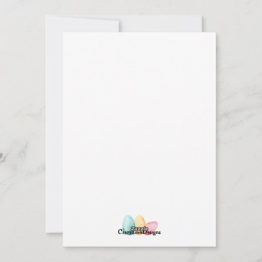 Happy Easter Greeting Card Feestdagenkaart (Achterkant)