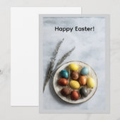 Happy Easter Greeting Card Feestdagenkaart (Voorkant / Achterkant)