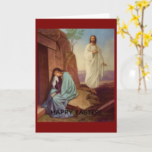 Happy Easter Greeting Card Kaart (Gele Bloem)