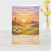Happy Easter Greeting Card Kaart (Gele Bloem)