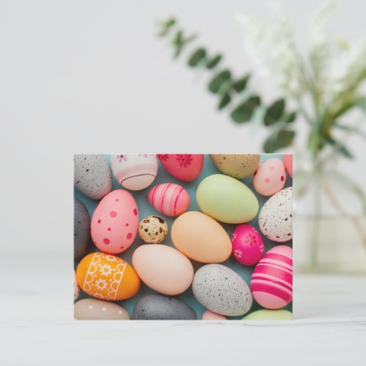 Happy Easter Greetings Briefkaart (Staand voorkant)