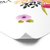 Happy easter greetings poster met lentesbloemen (Hoek)