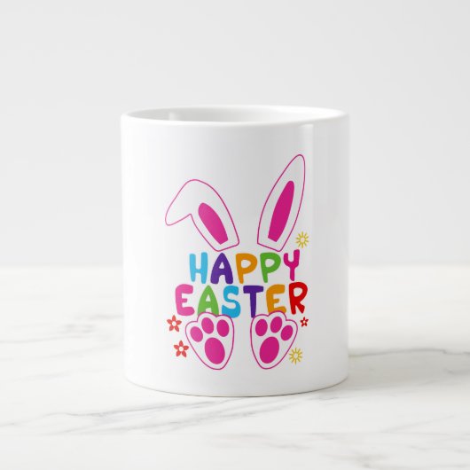 happy easter grote koffiekop (Voorkant)