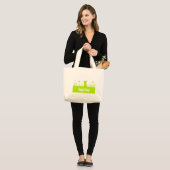 Happy Easter Grote Tote Bag (Voorkant (model))