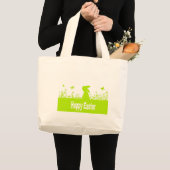 Happy Easter Grote Tote Bag (Voorkant (product))