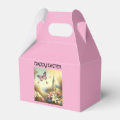HAPPY Easter gunstbox in het roze Bedankdoosjes (Achterkant)