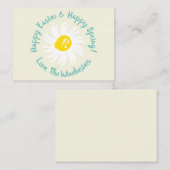 Happy Easter Happy Spring aangepast script schatti Notitiekaartje (Voorkant / Achterkant)