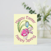 Happy Easter, Happy Spring Feestdagenkaart (Staand voorkant)
