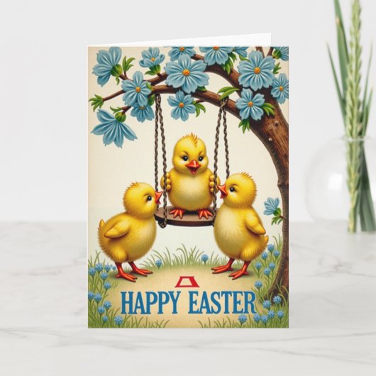 Happy Easter Hatchling Scene Card Kaart (Voorkant)