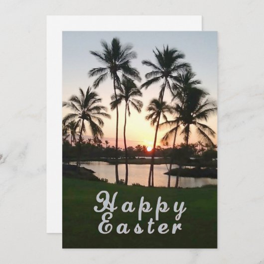 Happy Easter Hawaii Feestdagenkaart (Voorkant / Achterkant)