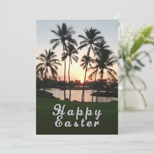 Happy Easter Hawaii Feestdagenkaart (Staand voorkant)