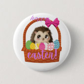 Happy Easter Hedegel-Button Ronde Button 5,7 Cm (Voorkant)