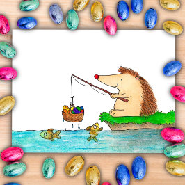 Happy Easter Hedgehog briefkaart van Nicole Janes