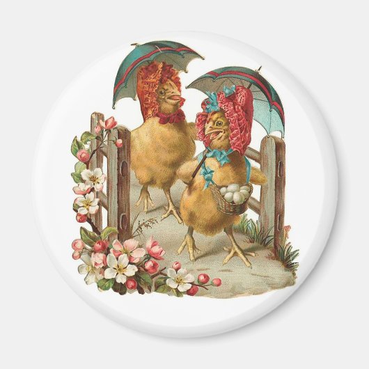 Happy Easter Hens  Magneet (Voorkant)