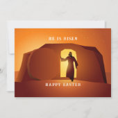 Happy Easter | Hij is een Wenskaart Kaart (Voorkant)