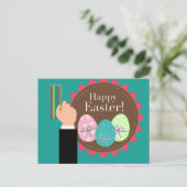 Happy Easter Holiday Briefkaart (Staand voorkant)