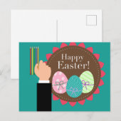 Happy Easter Holiday Briefkaart (Voorkant / Achterkant)