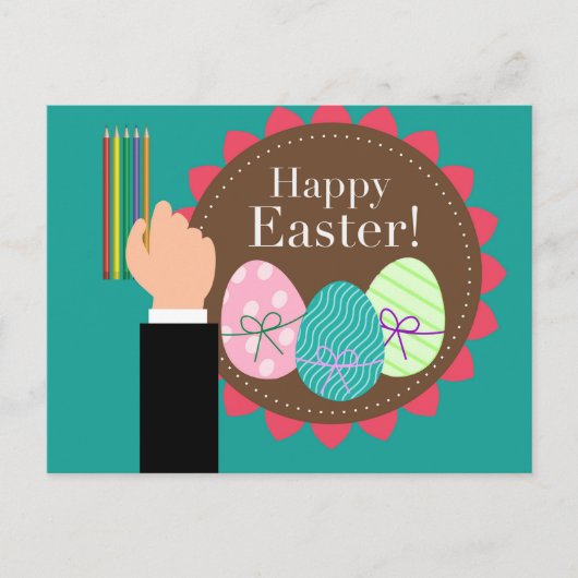 Happy Easter Holiday Briefkaart (Voorkant)