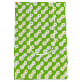 Happy Easter Holiday Bunny Floral Medium Cadeauzakje (Achterkant)