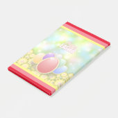 Happy Easter Holiday Bunny Floral Post-it® Notes (Schuin)