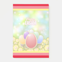 Happy Easter Holiday Bunny Floral Post-it® Notes