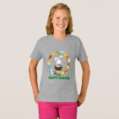 Happy Easter Holiday Rabbit wil T-Shirt (Voorkant volledig)