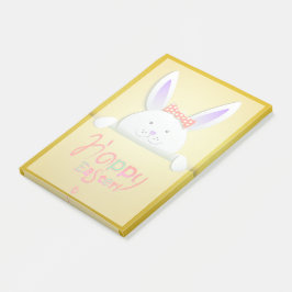 Happy Easter Holiday Trendy Bunny Floral Post-it® Notes