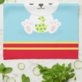 Happy Easter Holiday Trendy Bunny Floral Theedoek (Gevouwen)