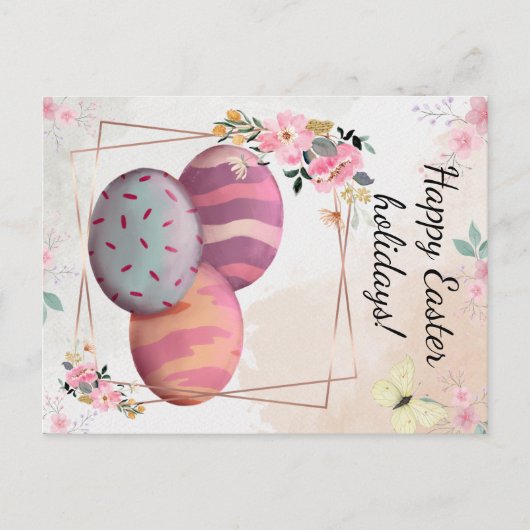 Happy Easter holidays  Briefkaart (Voorkant)