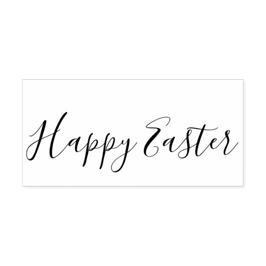 Happy Easter - houten rubberen stempel (Afrduk)