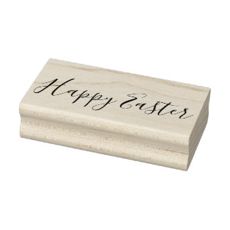 Happy Easter - houten rubberen stempel