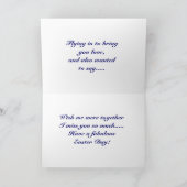 Happy Easter, HUMMIGE BIRD-kaart Feestdagen Kaart (Binnen)